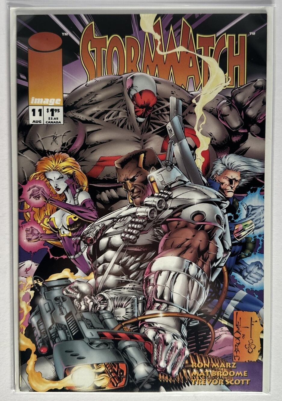 Stormwatch #11 1994 Image Comics Ron Marz Comic Book Matt Broome Cover